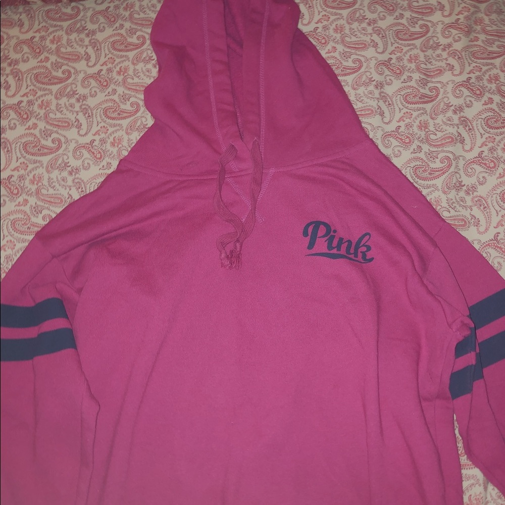 PINK cropped hoodie
